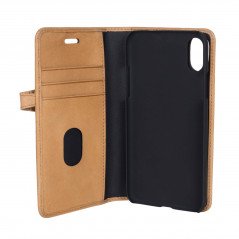 Iphone X/XS - Buffalo Magnetiskt 2-i-1 Plånboksfodral i äkta läder till iPhone XS och X