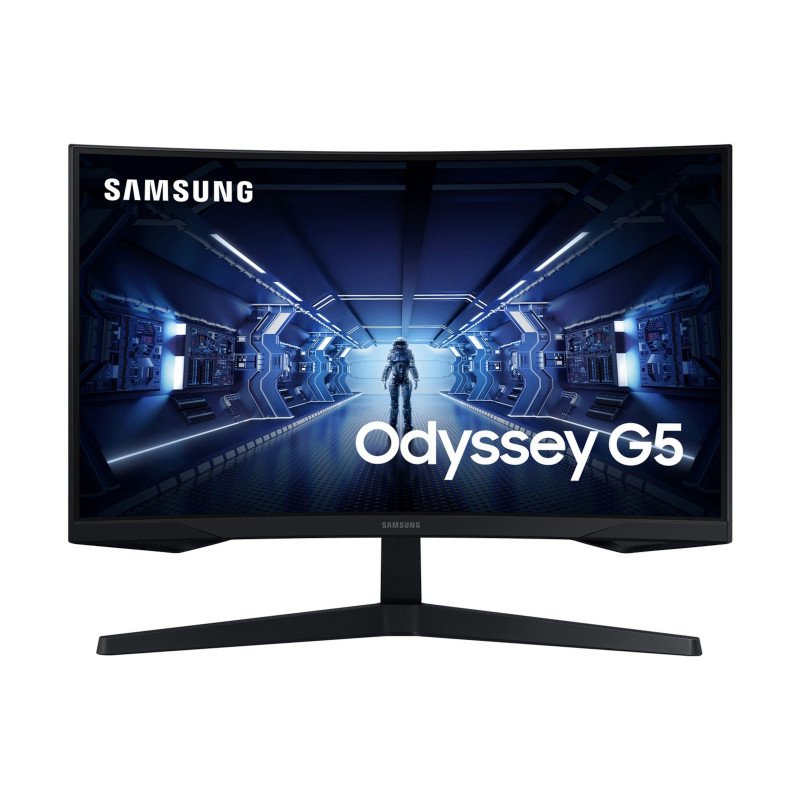 Computerskærm 25" eller større - Samsung 27" Curved 144 Hz 2K Gamingskärm 27G55