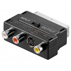 Goobay Scart-adapter til 3x RCA / S-Video