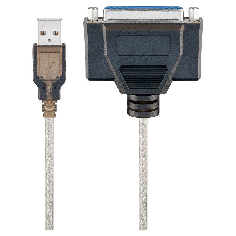 USB-kabel til printer - USB-A til parallelport-printerkabel 1,5 meter