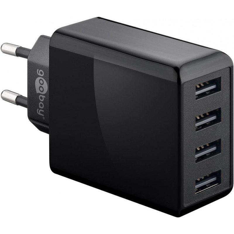 Chargers and Cables - Goobay strömadapter med 4xUSB, 30W max