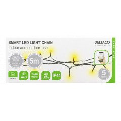 Ljusslingor - Smart Home LED-lyskæde, 5 m, 40 stk. LED, timerfunktion og WiFi-styring