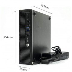 Brugt stationær computer - HP Elitedesk 800 G1 USDT i5 8GB 500HDD (brugt)
