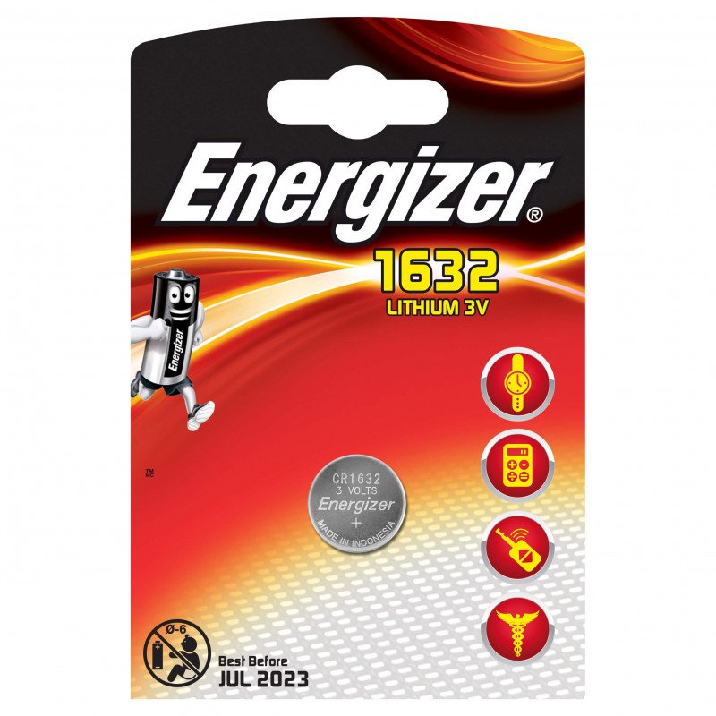 Electrical accessories - Energizer CR1632 litiumbatteri