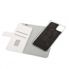 Onsala 2-i-1 magnetisk pungetui til iPhone 12 / 12 Pro Saffiano White