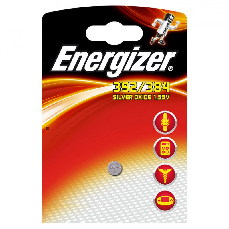 Elektrisk tilbehør - Energizer 392/384 sølvoxid-batteri