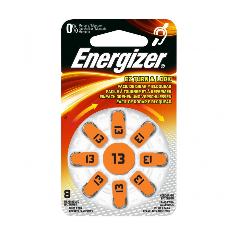 El & kablar - Energizer ZA13 hörapparatsbatteri 8-pack