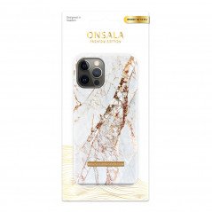 Covers - Onsala mobiletui til iPhone 12 / iPhone 12 Pro Soft White Rhino Marble