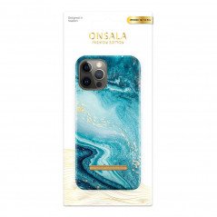 Onsala mobilskal till iPhone 12 / iPhone 12 Pro Soft Blue Sea Marble