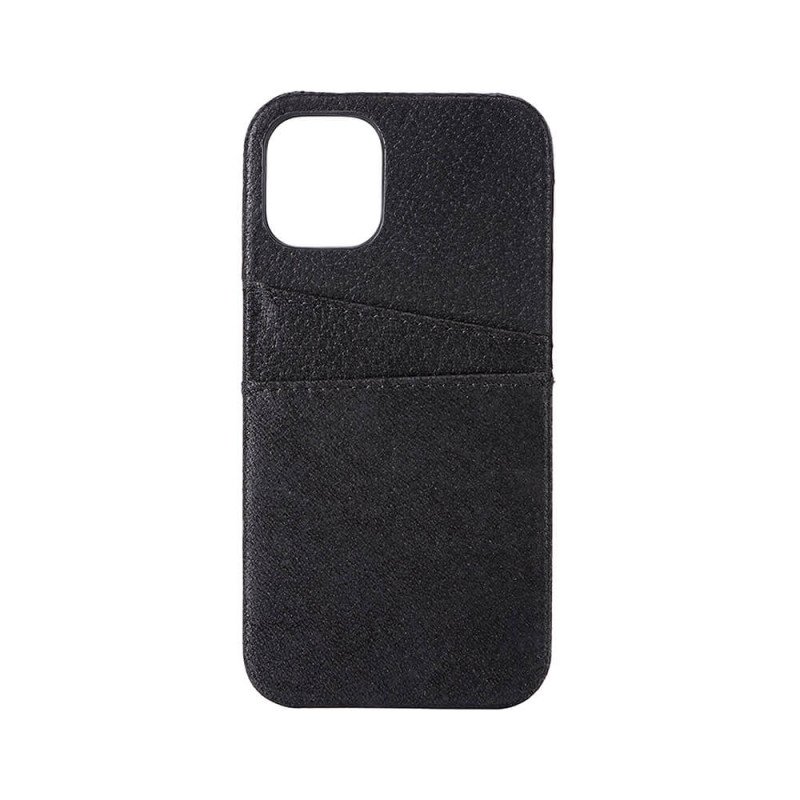 Skal och fodral - Onsala mobilskal i äkta läder till iPhone 12 Mini med två kortfack