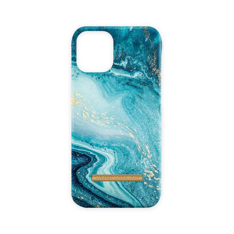 Fodral och skal - Onsala mobilskal till iPhone 12 Mini Soft Blue Sea Marble