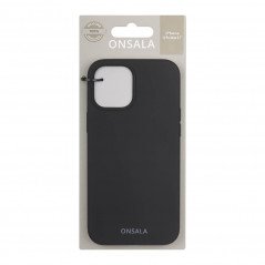 Onsala mobiletui til iPhone 12 Pro Max i sort silikone
