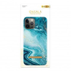 Fodral och skal - Onsala mobilskal till iPhone 12 Pro Max Soft Blue Sea Marble