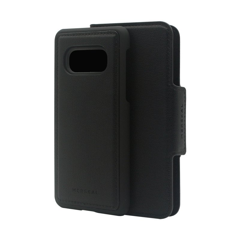 Skal och fodral - Plånboksfodral 2-i-1 med magnetiskt mobilskal till Samsung S10e (Black)