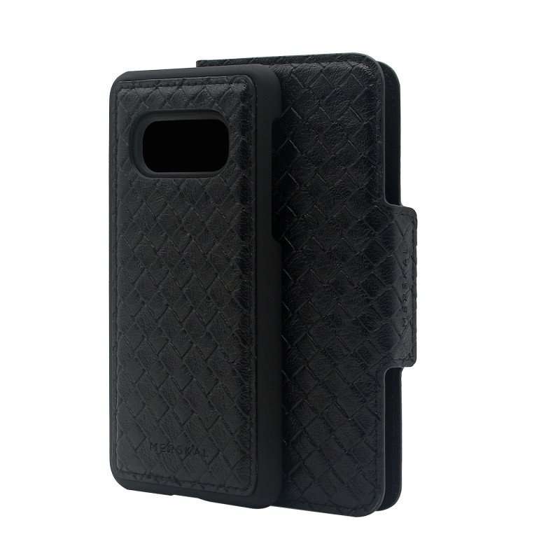 Cases - Plånboksfodral med magnetiskt mobilskal till Samsung S10e (Black Elite)