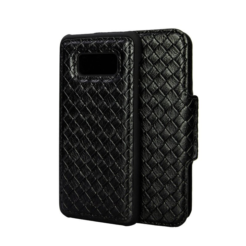 Cases - Plånboksfodral med magnetiskt mobilskal till Samsung S8 (Black Elite)
