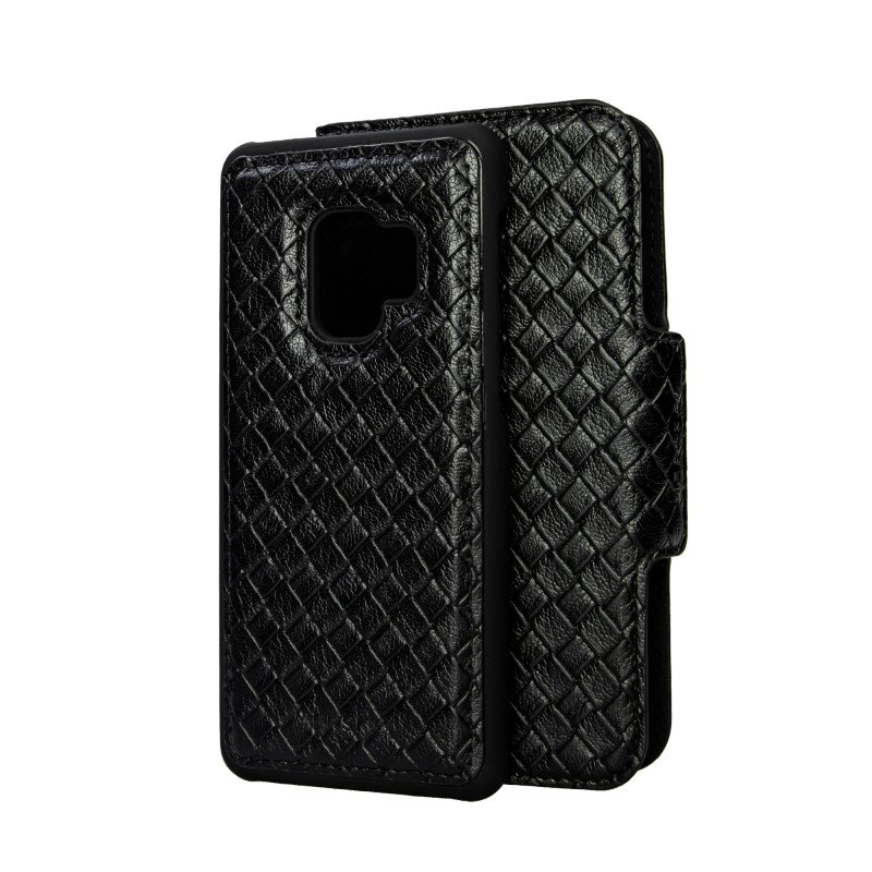 Skal och fodral - Plånboksfodral med magnetiskt mobilskal till Samsung S9 (Black Elite)
