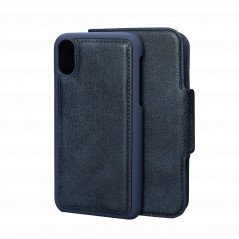 Plånboksfodral med magnetiskt mobilskal till iPhone X/Xs (Blue)