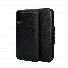 Plånboksfodral 2-i-1 med magnetiskt mobilskal till iPhone Xr PU-läder (Black)