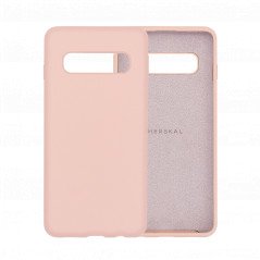 Merskal premium silikoneskal til Samsung Galaxy S10 (Pink)
