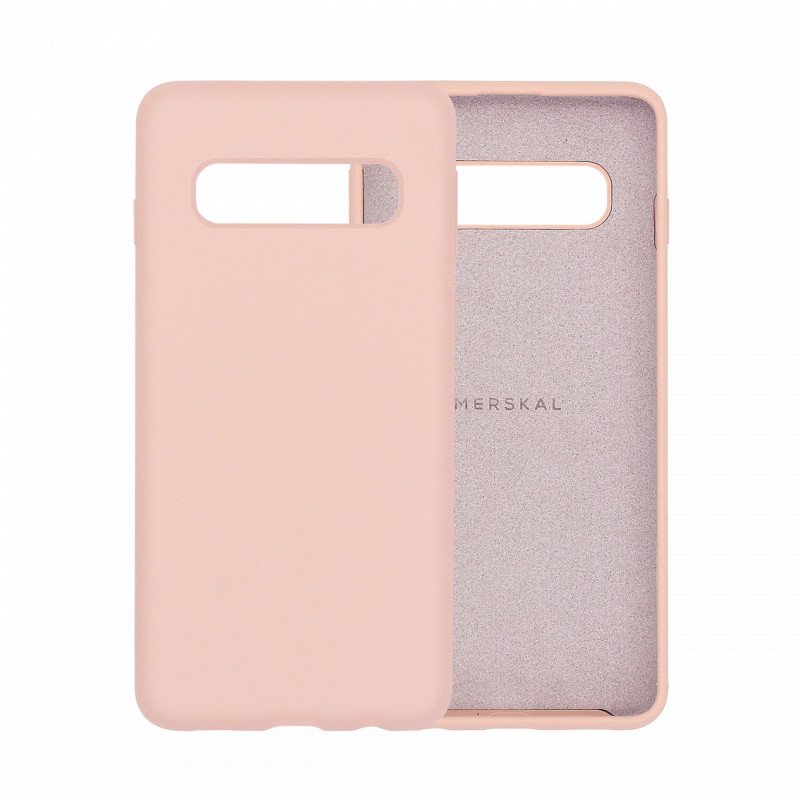 Cases - Merskal premium silikonskal till Samsung Galaxy S10 (Pink)