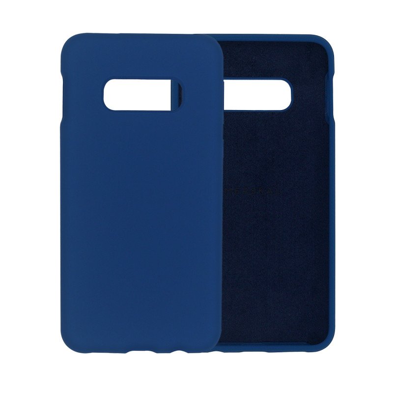 Cases - Merskal premium silikone skal til Samsung Galaxy S10e (Blue)