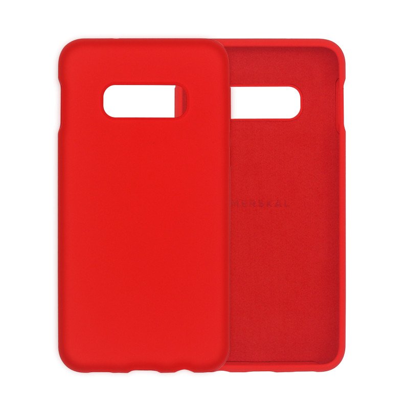 Skal och fodral - Merskal premium silikonskal till Samsung Galaxy S10e (Red)