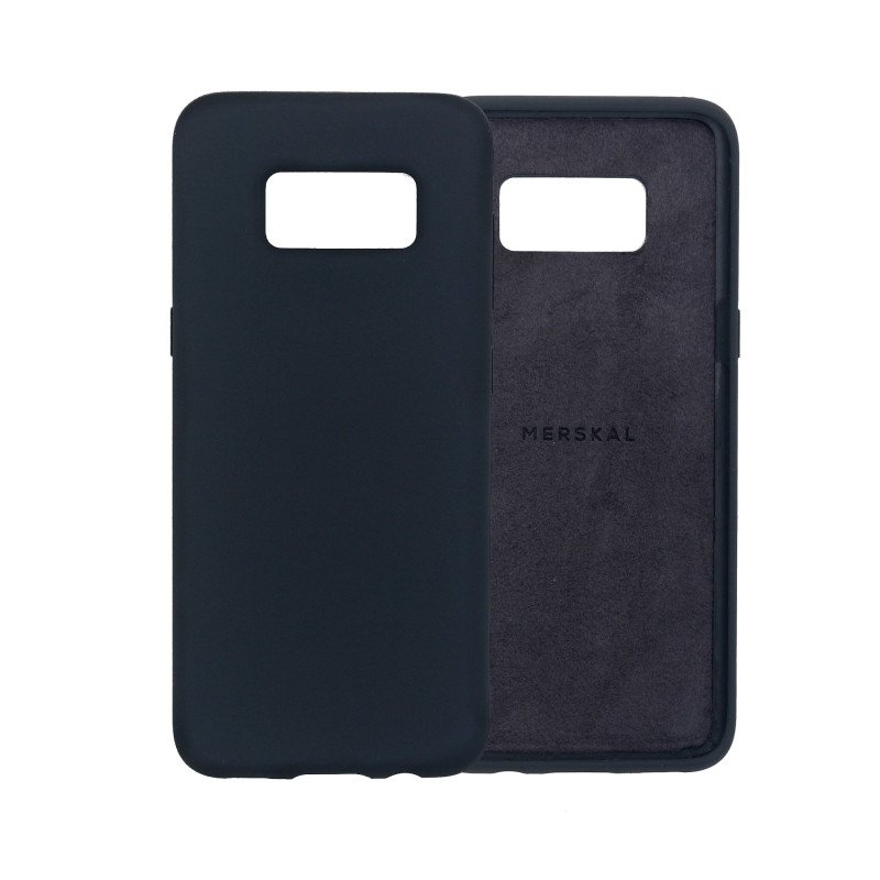 Skal och fodral - Merskal premium silikonskal till Samsung Galaxy S8 (Black)