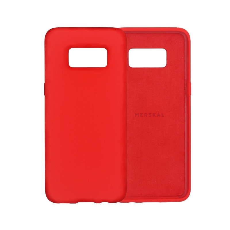Skal och fodral - Merskal premium silikonskal till Samsung Galaxy S8 (Red)