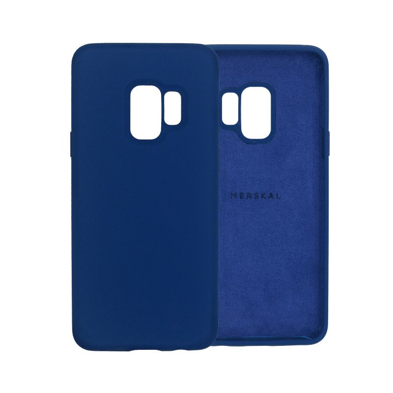 Cases - Merskal premium silikone skal til Samsung Galaxy S9 (Blue)
