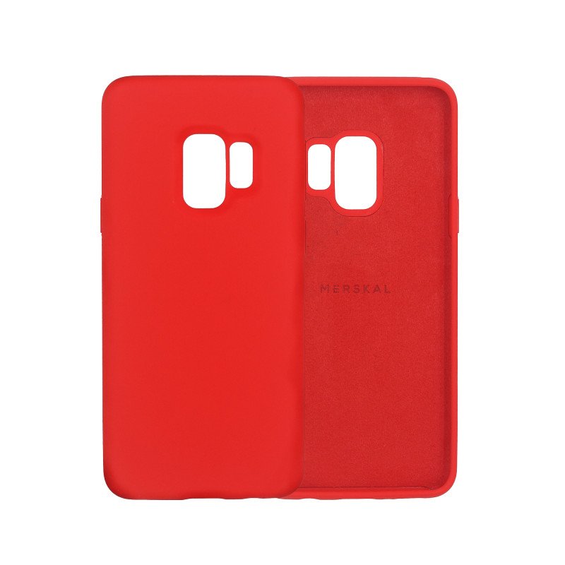 Skal och fodral - Merskal premium silikonskal till Samsung Galaxy S9 (Red)