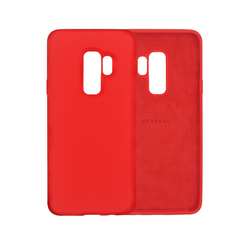 Skal och fodral - Merskal premium silikonskal till Samsung Galaxy S9 Plus (Red)