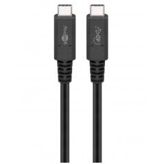 USB-C kabel - USB-C till USB-C kabel (USB4™ Gen 3x2) 100W 40 Gbps 1M