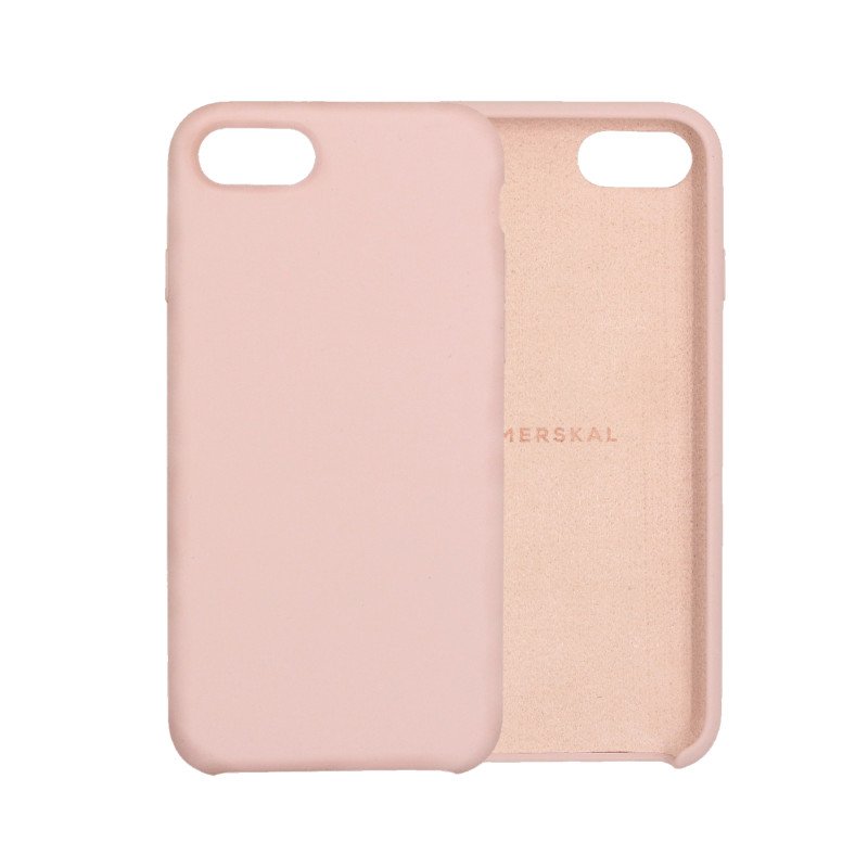 Skaller og hylstre - Merskal premium silikoneskal til iPhone 7/8 (Pink)