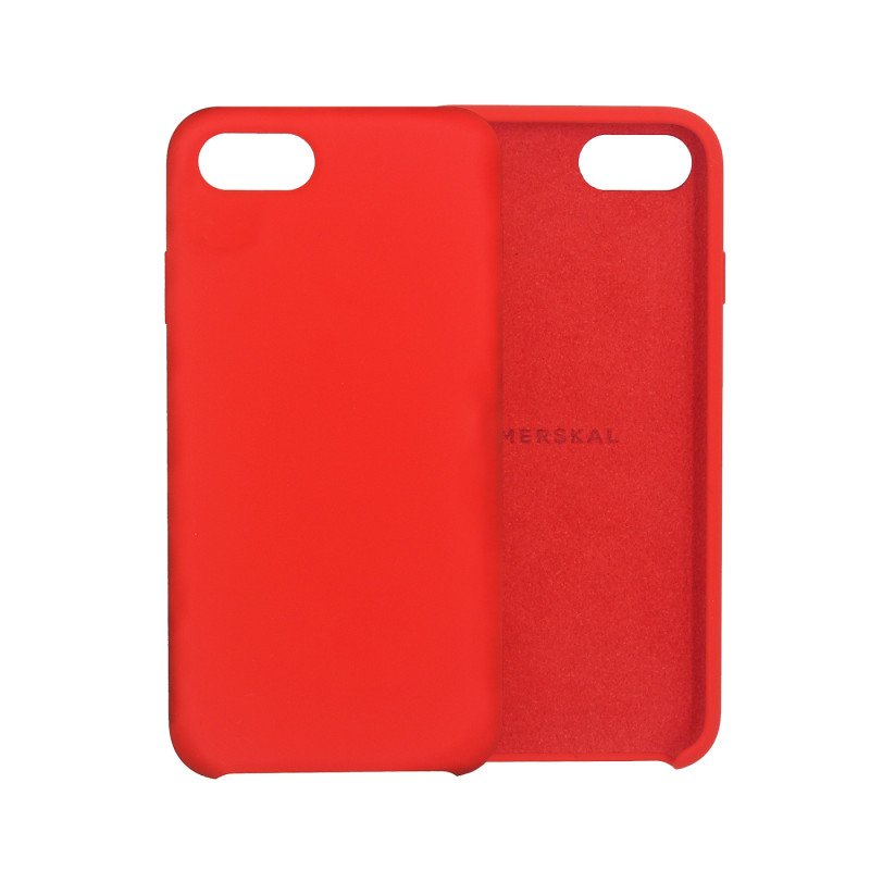 Shells and cases - Merskal premium silikonskal till iPhone 7/8 (Red)