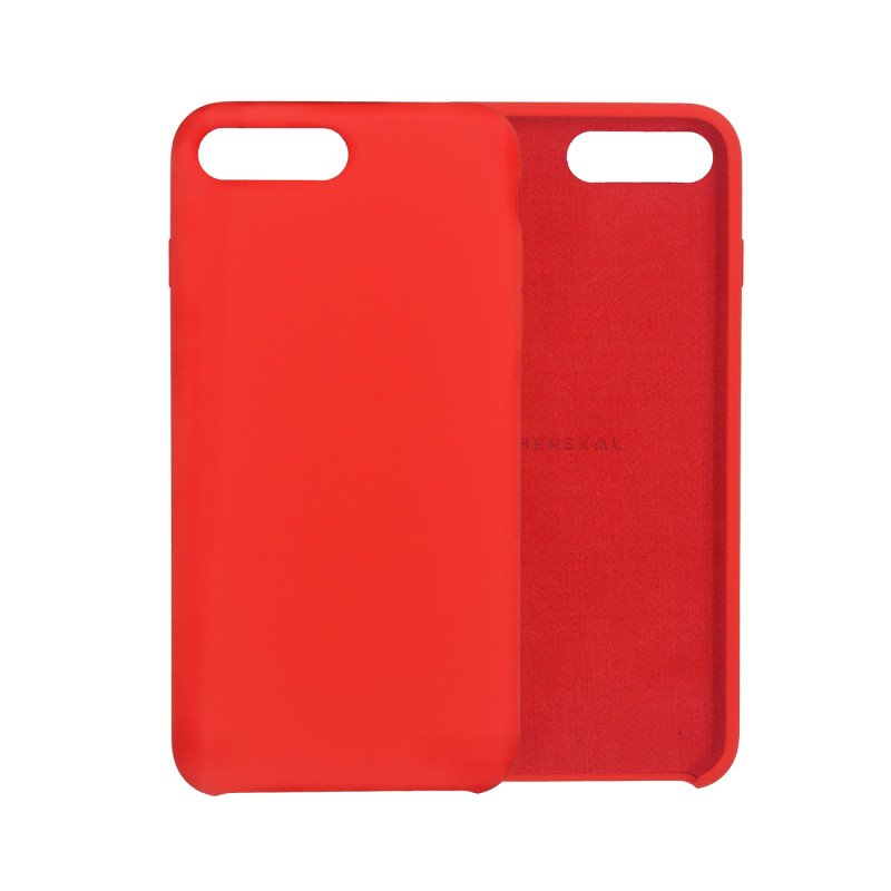 Skal och fodral - Merskal premium silikonskal till iPhone 7/8 Plus (Red)