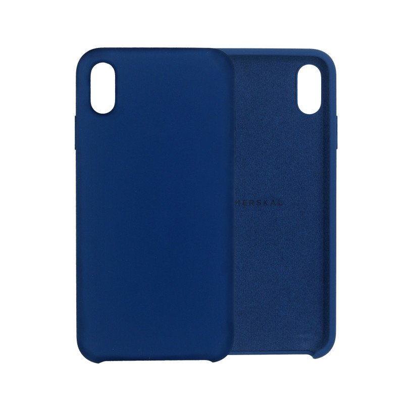 Skaller og hylstre - Merskal premium silikoneskal til iPhone X/Xs (Blue)