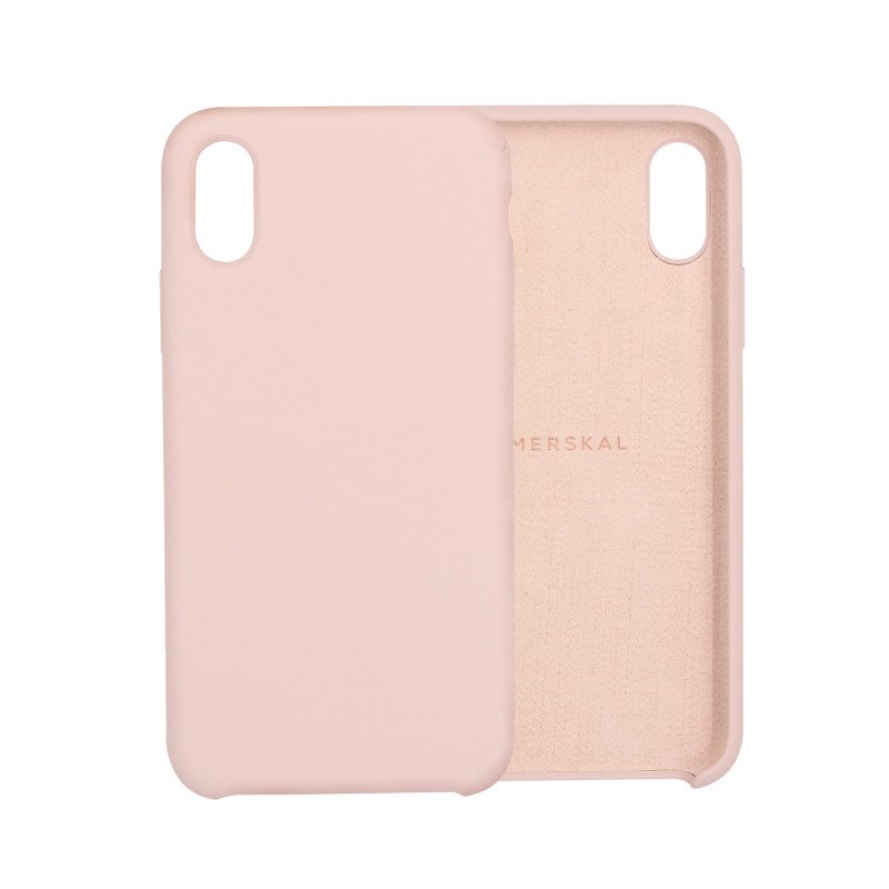 Skal och fodral - Merskal premium silikonskal till iPhone X/Xs (Pink)