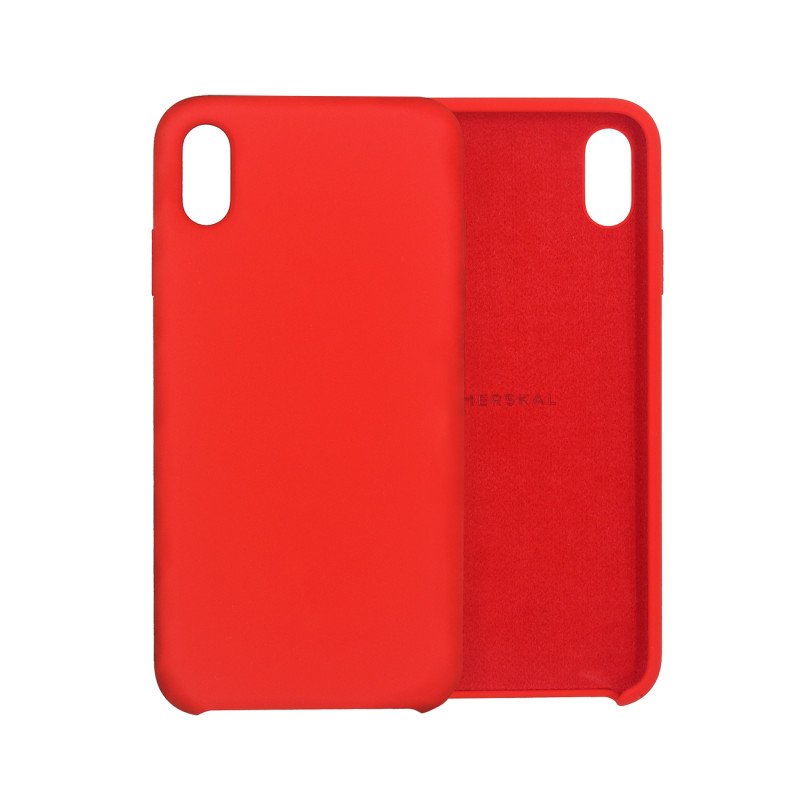 Skaller og hylstre - Merskal premium silikoneskal til iPhone X/Xs (Red)