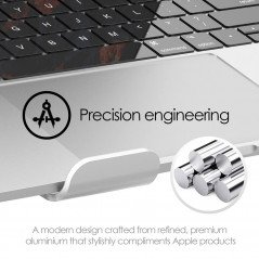 Skrivbordshållare dator - Ergonomiskt laptopställ i aluminium