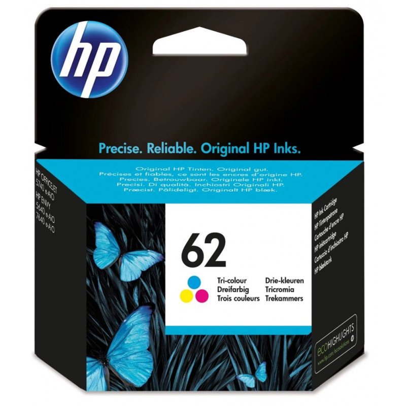 Skrivare/Printer tillbehör - Bläckpatron HP 62 färg för Envy och OfficeJet