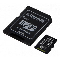 Kingston MicroSDXC 64GB UHS-I (Class 10) inkl. adapter