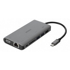 USB-C-dockingstation med flere porte til HDMI/VGA/LAN/USB med 4K-understøttelse 100W PD