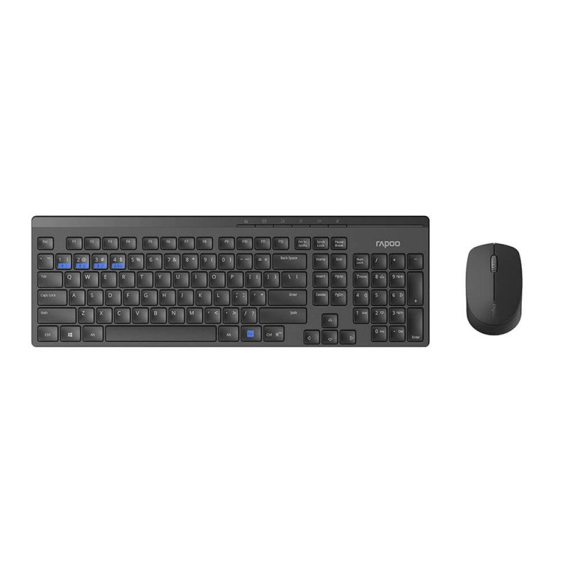 Trådløse tastaturer - Rapoo 8100M trådlöst tangentbord och mus (bluetooth + USB)