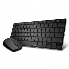Trådløse tastaturer - Rapoo 9000M trådløst tastatur og mus (Bluetooth + USB)