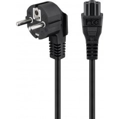 Vinklad strömkabel C5 till bärbara datorer (power cord) (musse-pigg)