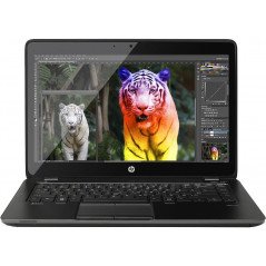 Brugt laptop 14" - HP ZBook 14 G2 med i7 8GB 256GB SSD 4G (brugt med mura og mærker skærm)