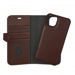 Buffalo Magnetiskt 2-i-1 Plånboksfodral i äkta läder till iPhone 13