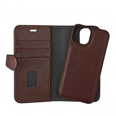 Buffalo Magnetiskt 2-i-1 Plånboksfodral i äkta läder till iPhone 13 Mini