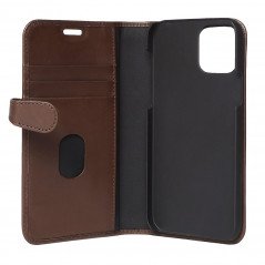 Buffalo Magnetiskt 2-i-1 Plånboksfodral i äkta läder till iPhone 12 / 12 Pro